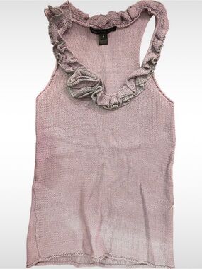 Vintage Marc Jacob’s Ruffle Knit Tank Top- Lavender Color
